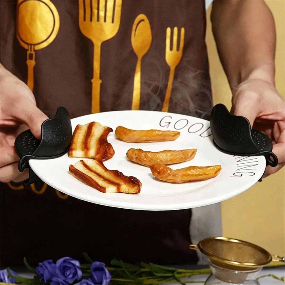 Spoons Spatula Whisk Tongs Kitchen Utensil Gadgets Tools Set Anti-Scald Non-Stick Spoons for Cooking Food
