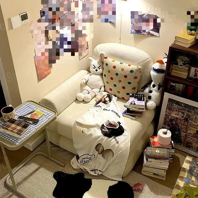 Sofa bed Small apartment dual-purpose bedroom Multifunctional dual-purpose fabric sofa Single foldable sofa bed