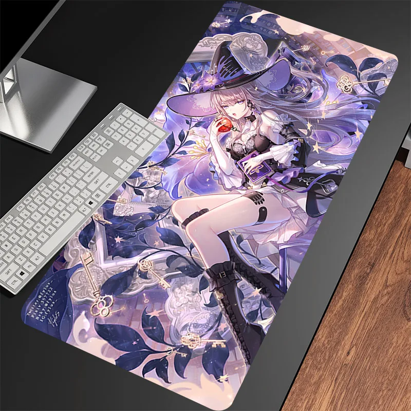 Mouse Pad Honkai Star Rail Herta Anime Mousepad Desktop Carpet Offices Accessories Large Mouse Mat PC Game Cabinet Keyboard Pads