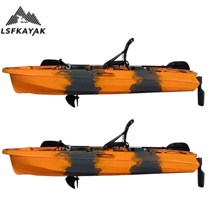 3.2M Propel Pedal Kayak Single Person Fishing Boat For Sea, Lake And Outdoors Sports With Good Capacity HDPE
