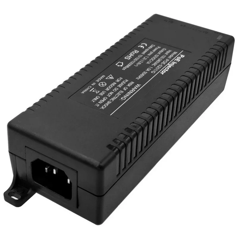 Active POE Injector 48V-52V 10/100/1000Mbps Max 48w Output CPE Surveillance Camera POE Power Supply Module