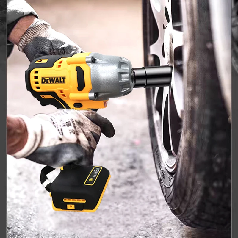 DEWALT 1/2in chiave elettrica ad alta coppia senza spazzole avvitatore a percussione a batteria decorazione utensili elettrici della squadra per