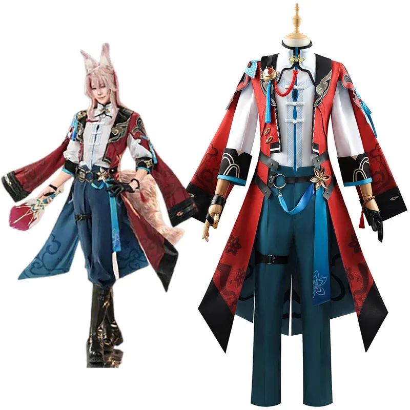 

Jiaoqiu Cosplay Game Honkai Star Rail Jiao Qiu Cosplay Costume Tail Wig Anime Role Play Carnival Party Comic Animation Suits