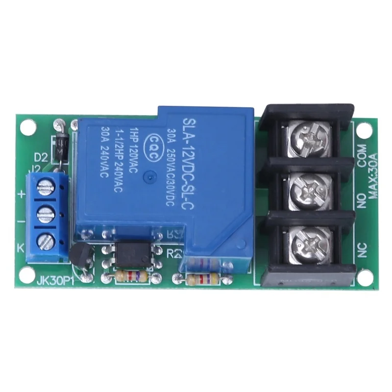 2pcs 1-Way 30A Relay Expansion Module Low Level Trigger With Optocoupler Isolation 12V