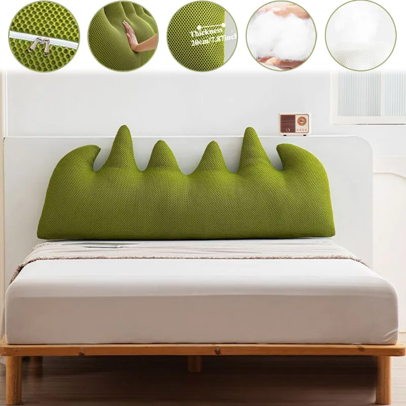 

1PC Headboard Large Pillow Bedroom BedMountain Shape Cushion Tatami Soft Backrest Bag Anti-collision Removable Home Decoration
