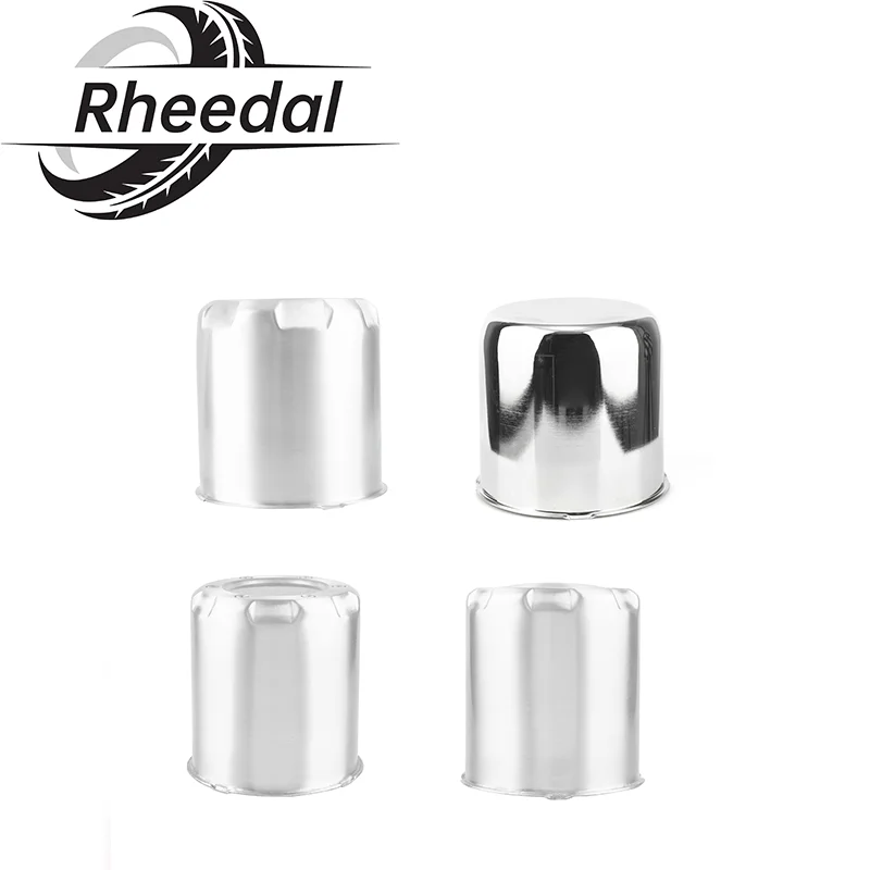 

Rheedal 4PCS 124mm/4.88" 108mm/4.25" 130mm/5.15" Hub Push Thru Wheel Center Caps Trailer Wheel Center Caps Push Thru Steel