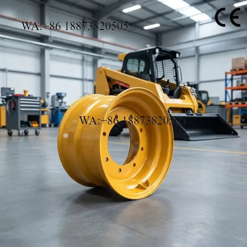 Custom 16.5 Inch Steel Wheel Rims 16.5x9.75 OTR for Skid Steer Loader Rim Compatible with 12-16.5 10-16.5 Tires
