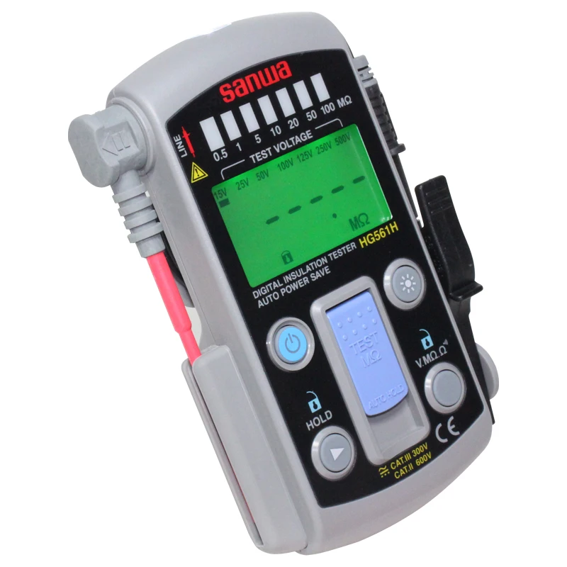 Япония Sanwa HG561H Портативный многодиапазонный цифровой тестер сопротивления изоляции/выход 500 В, 110 МОм