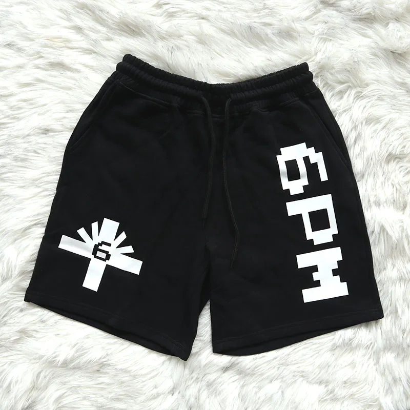 

Vertabrae Mens Clothing European and American Fashion Hip-hop Letter Print sporty Casual shorts