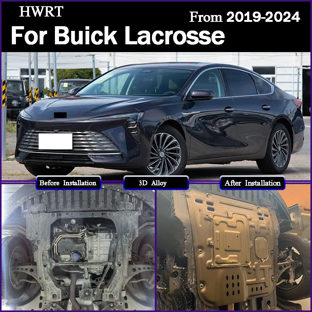 

For Buick Lacrosse 2019-2024 2.0T Higher Quality Black Under Engine Guard Mudguard Board Splash Shield Mud Fender Plate Panel