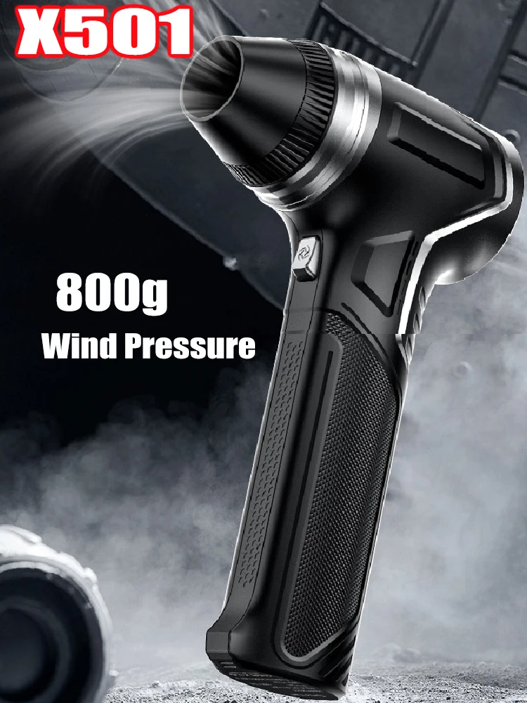

X501 Car Blower 80000RPM & 800g Wind Pressure Violent Fan Air Blowers 53mm Brushless High Speed Car Wash Dust Snow Blower 77m/s
