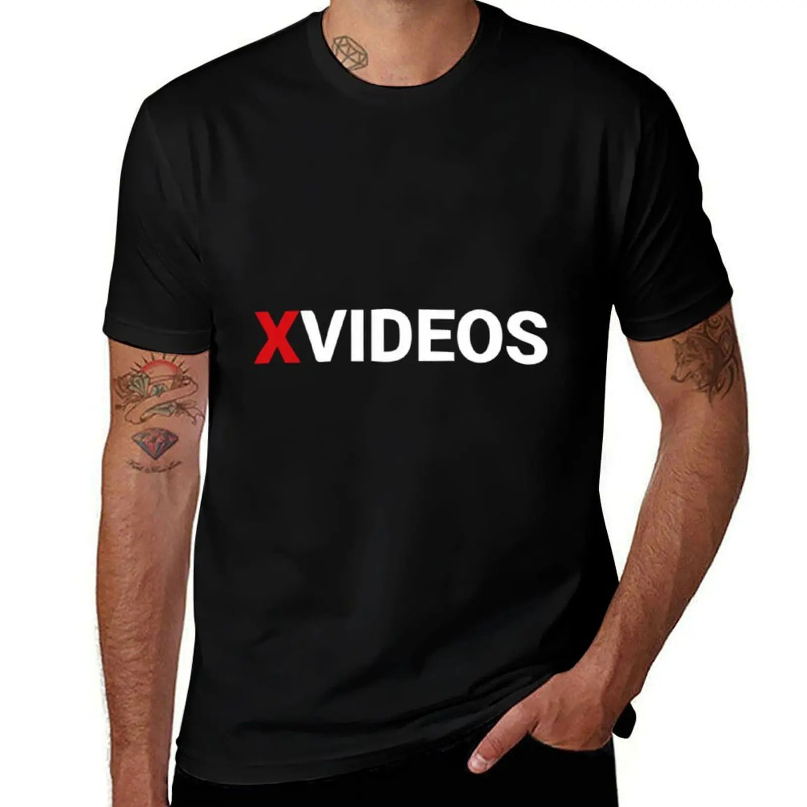 Top Collection Xvideos Authentic Design T-Shirt Big and Tall Solid Color T-Shirt