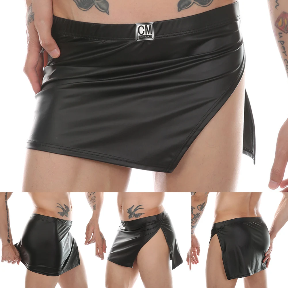 Mens Sexy Stretch Underwear Skirt Boxers Sexy Slit Side Slit Boxer Shorts Panties Lingerie Erotic Panties Boxers And Underpants