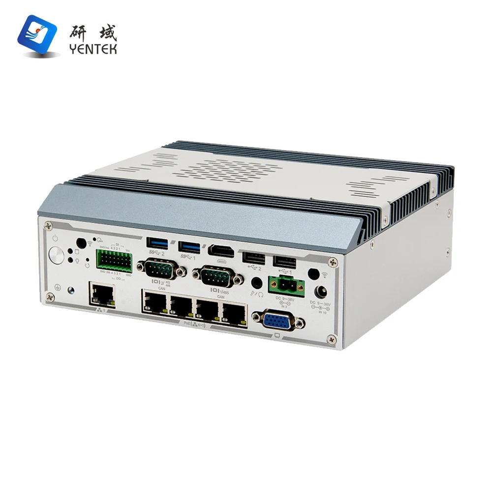 

High Performance Micro Industrial Control Machine Embedded Fully Enclosed 2*COM 6*USB 5 Gigabit Ethernet Embedded Industrial Pc