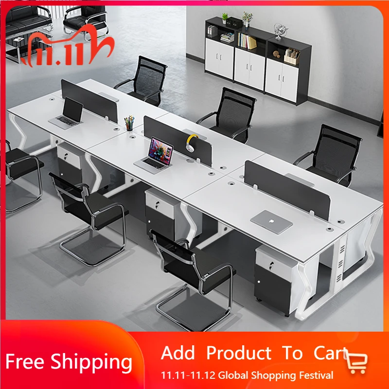 

Unusual Unique Office Desk European Secretary Gaming Monitor Modern Office Desk Standing Luxury Work Metal Escritorio Furniture