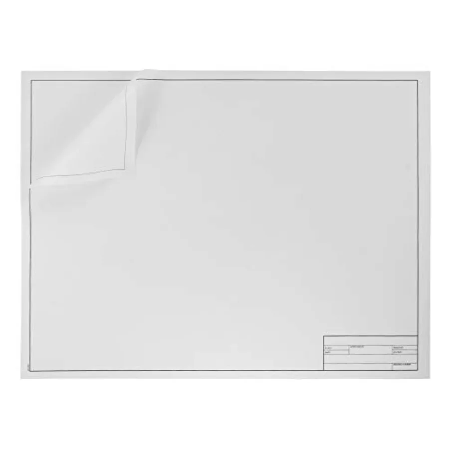 

Drafting Vellum Sheets, 10-Sheets 24 x 36 inches Paper Rag Vellum with Border and Title Block