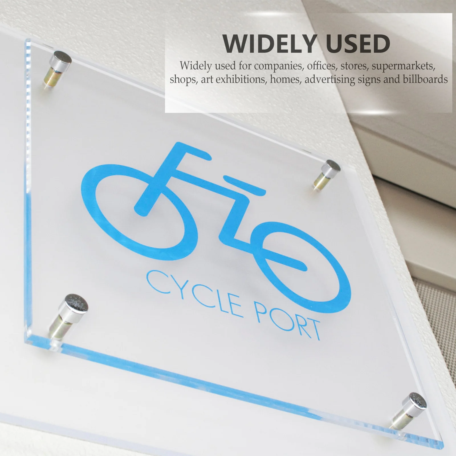 

20 Pcs Advertising Pin Decorative Nail Glass Screw Nails Standoff Stainless Steel Hardware