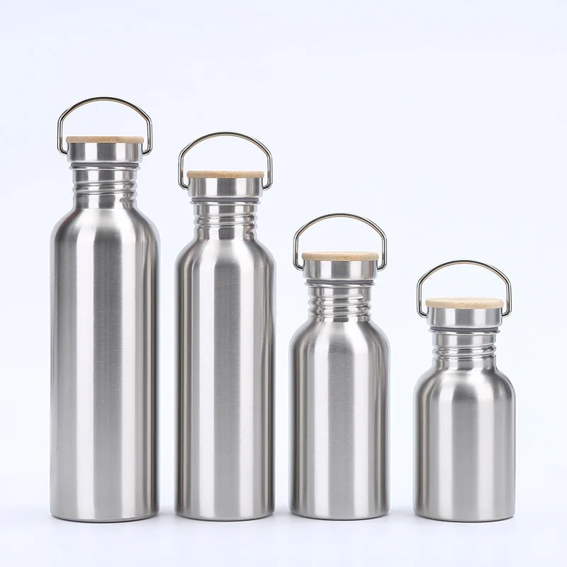 

350/500/750ML Large Mouth Single-layer Sports Kettle Outdoor Portable Sports Bottle Large Capacity Mountaineering Pot