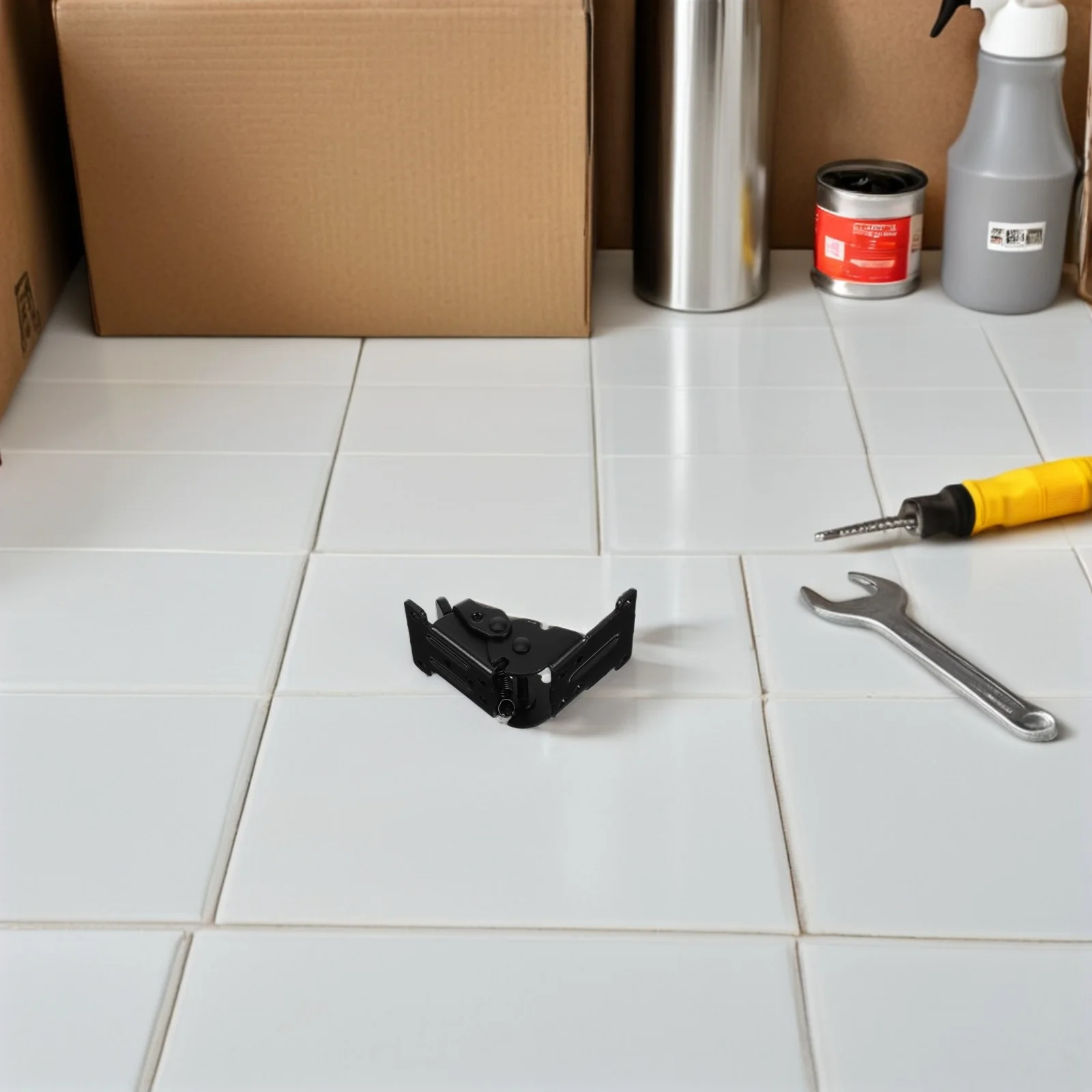 

4Pcs Self Locking Hinges Folding Steel Triangle Bracket Heavy Duty Cabinet Table Work Bench Support Hardware 90 180