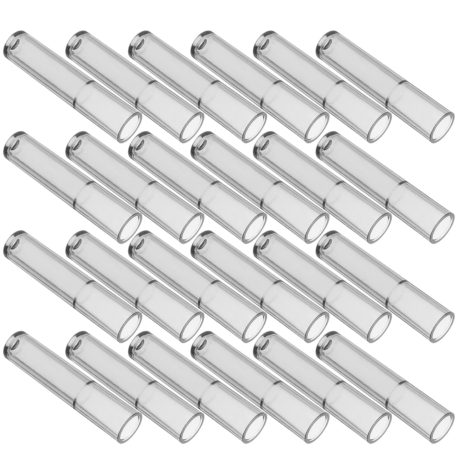 

50pcs Pencil Cap Clear Protector Extender Transparent Plastic Caps for Wooden Pencils Office School Student Children Safe Pencil