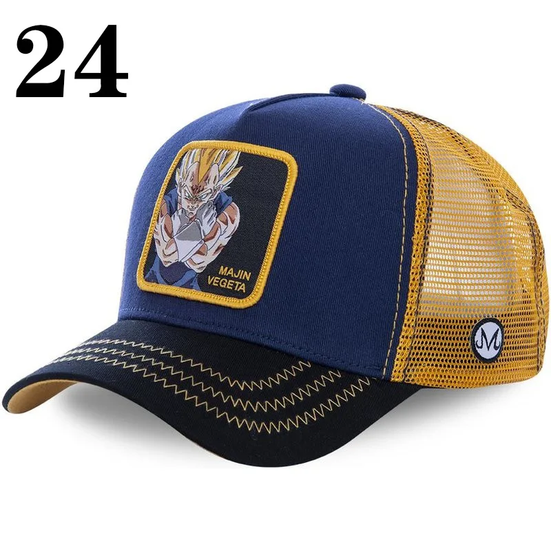 New Dragon Ball DRAGONBALL Mesh Cap Cartoon Mesh Cap Men And Women Baseball Cap Fashion Patch Trucker Cap