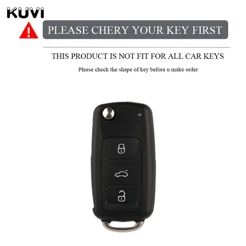 TPU Car Flip Key Case Cover Shell For Volkswagen VW Polo Golf Passat Tiguan Beetle Caddy T5 Up Eos Skoda Octavia Seat Leon Altea 6 best sales vw caddy 2021 - №5