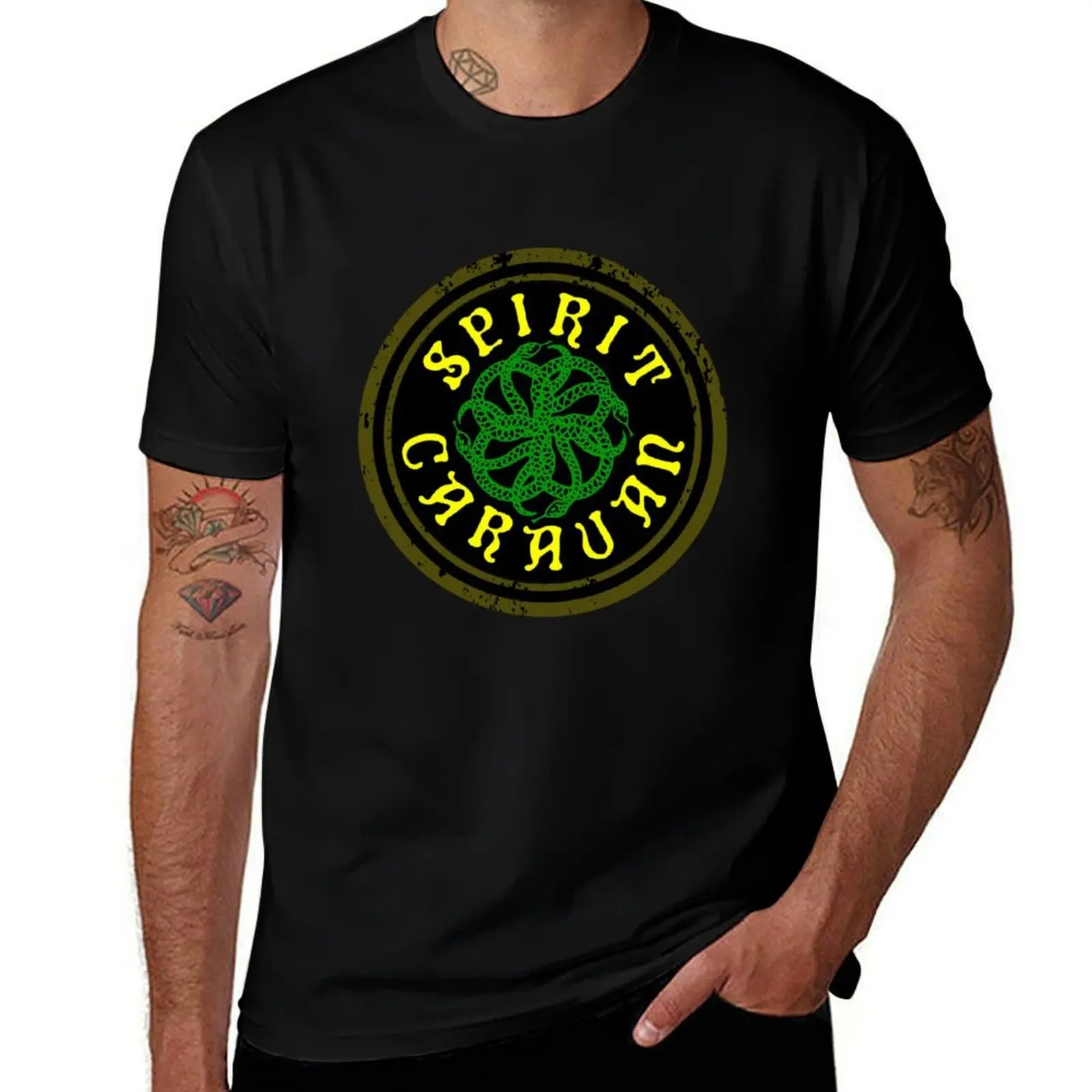 Spirit Caravan Classic T-Shirt Casual Trendy Streetwear Tee Shirt