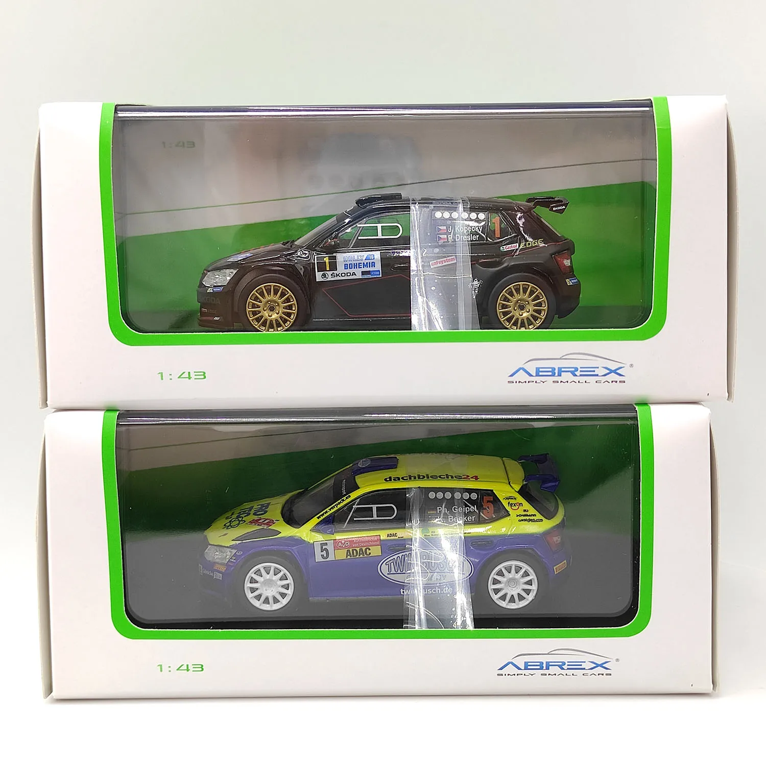 

Diecast 1/43 Scale ABREX SKODA Fabia R5 2015 Alloy Car Model