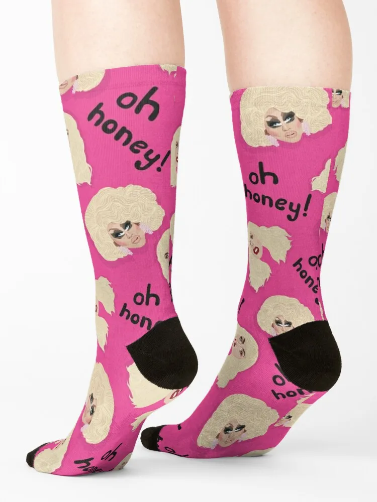 Trixie Mattel & Katya - Rupaul's Drag Race - RPDR - Oh Honey Socks snow gift Socks Women's Men's