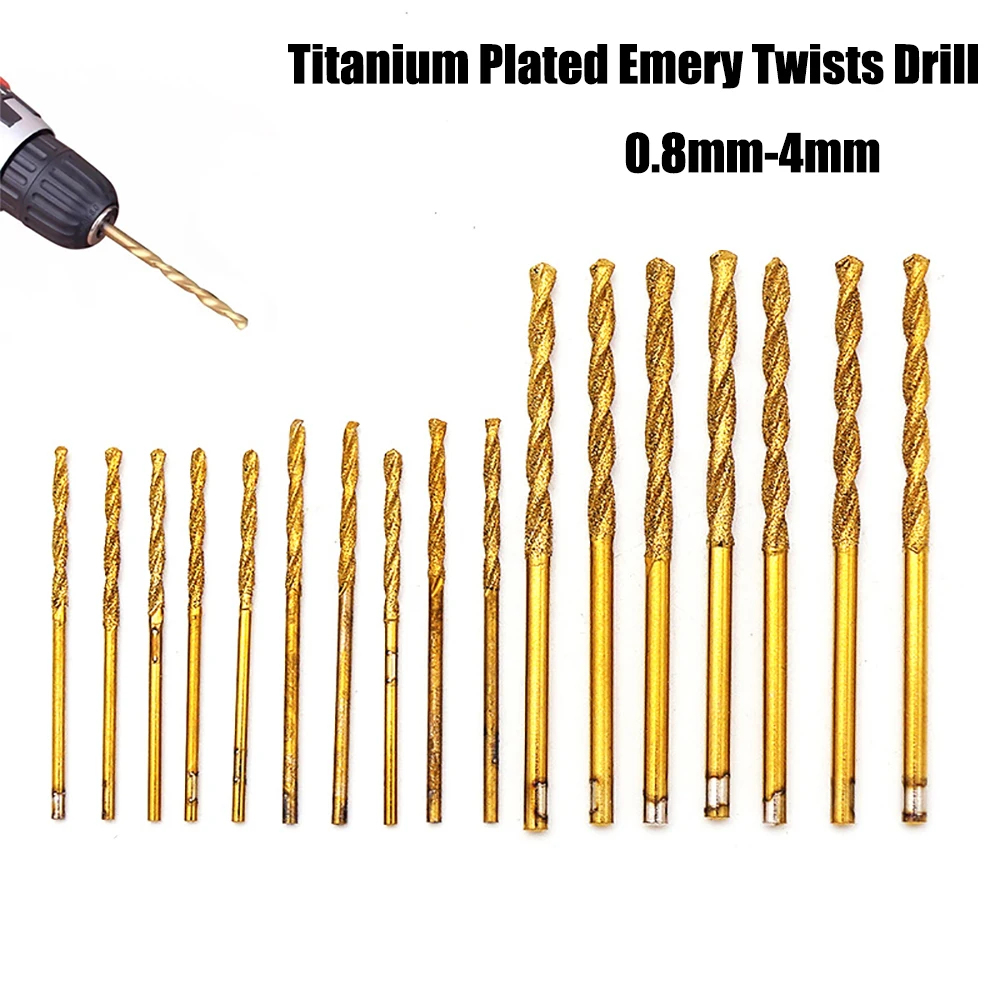 

5/10pcs Drill Bits Set 0.8-4mm Tip Glass Metal Tile Marble Concrete Masonry Twist Drill Bit Auger Electric Bits Straight Shank