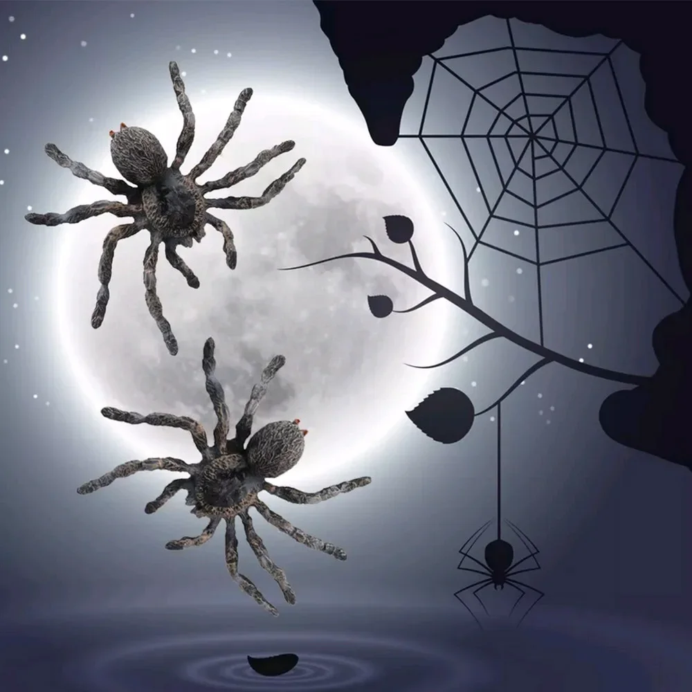 Realistico ragno finto scherzo ingannevole scherzo giocattoli Halloween oggetti di scena simulati Festival Horror ragno artificiale decorazione di Halloween