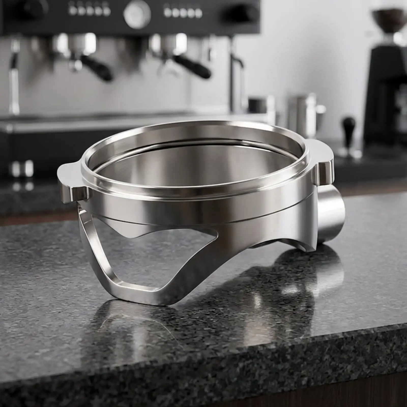 Bottomless Portafilter Head Open-Bottom Naked Portafilter Head Coffee Accessory Stainless Steel Hardware Easy to Clean