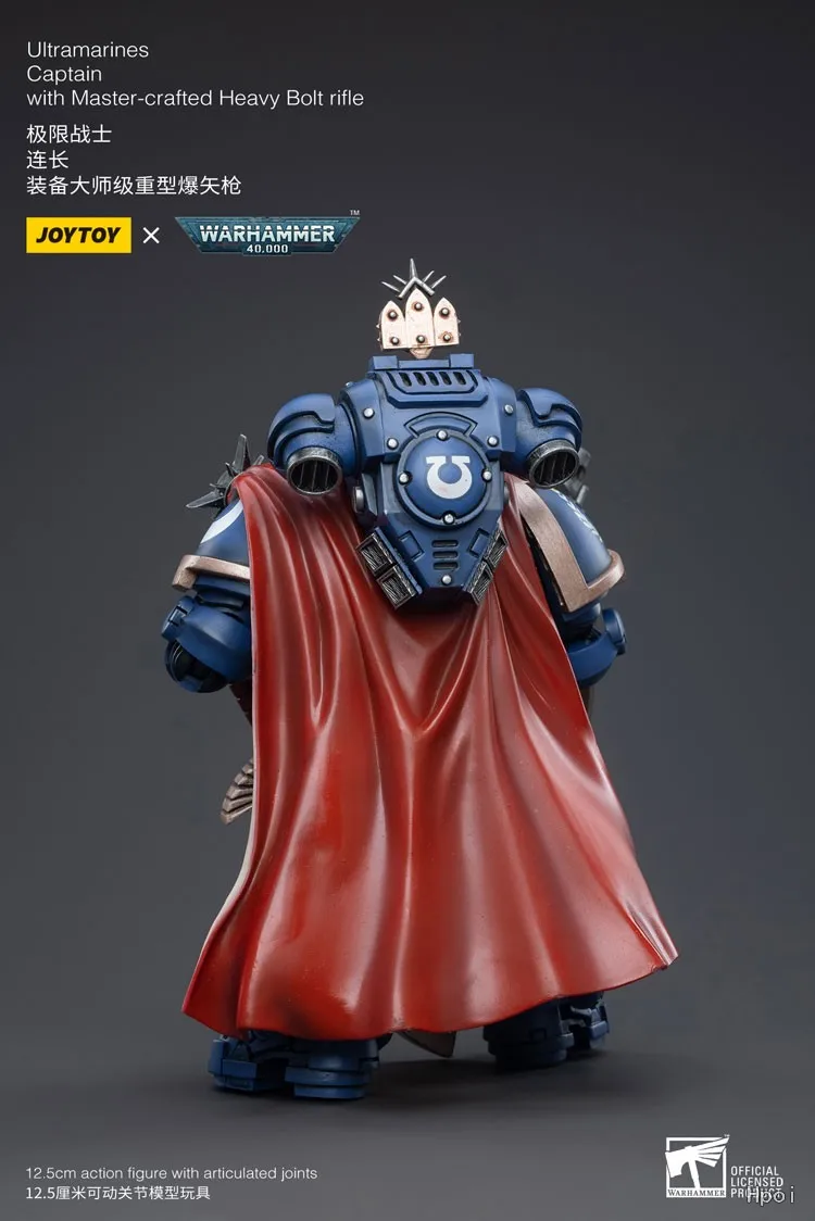 【FS】 JOYTOY Warhammer40K Ultramarines Captain with Master-crafted Heavy Bolt Rifle 1/18 Scale Figures Model ToysGifts Collection view 5
