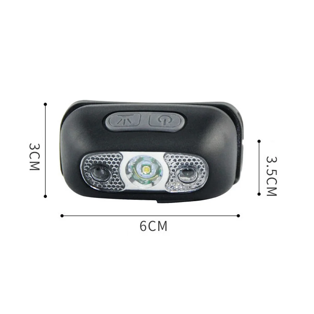 LED Headlamp USB Charging Headlight for Outdoor Sports Camping Hiking Running Fishing Night Use