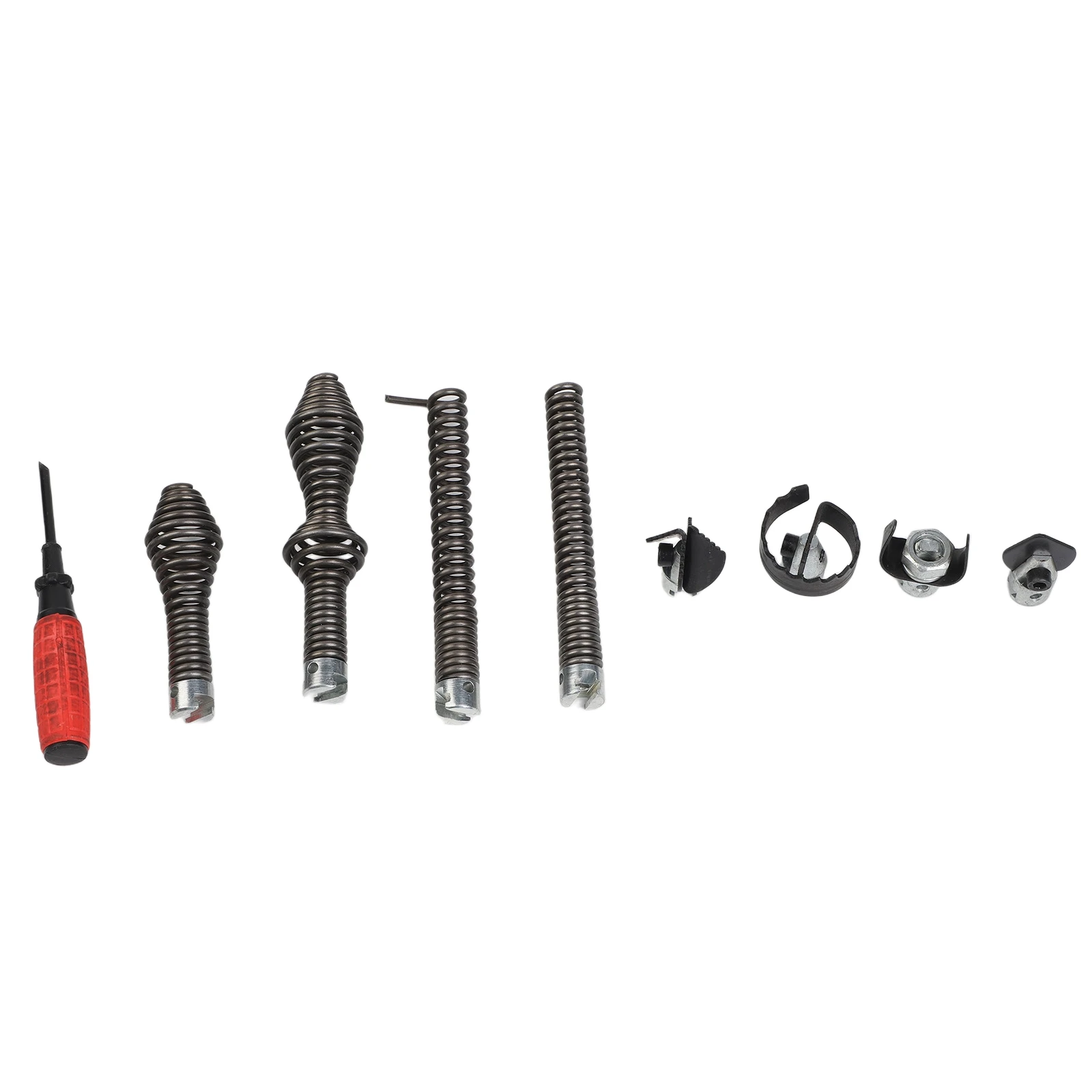 9pcs Manganese Steel Drain Cleaner Kit And Auger Set For For Ridgid For C8 Pipe Dredging Machine Accessories Plumbing Tools