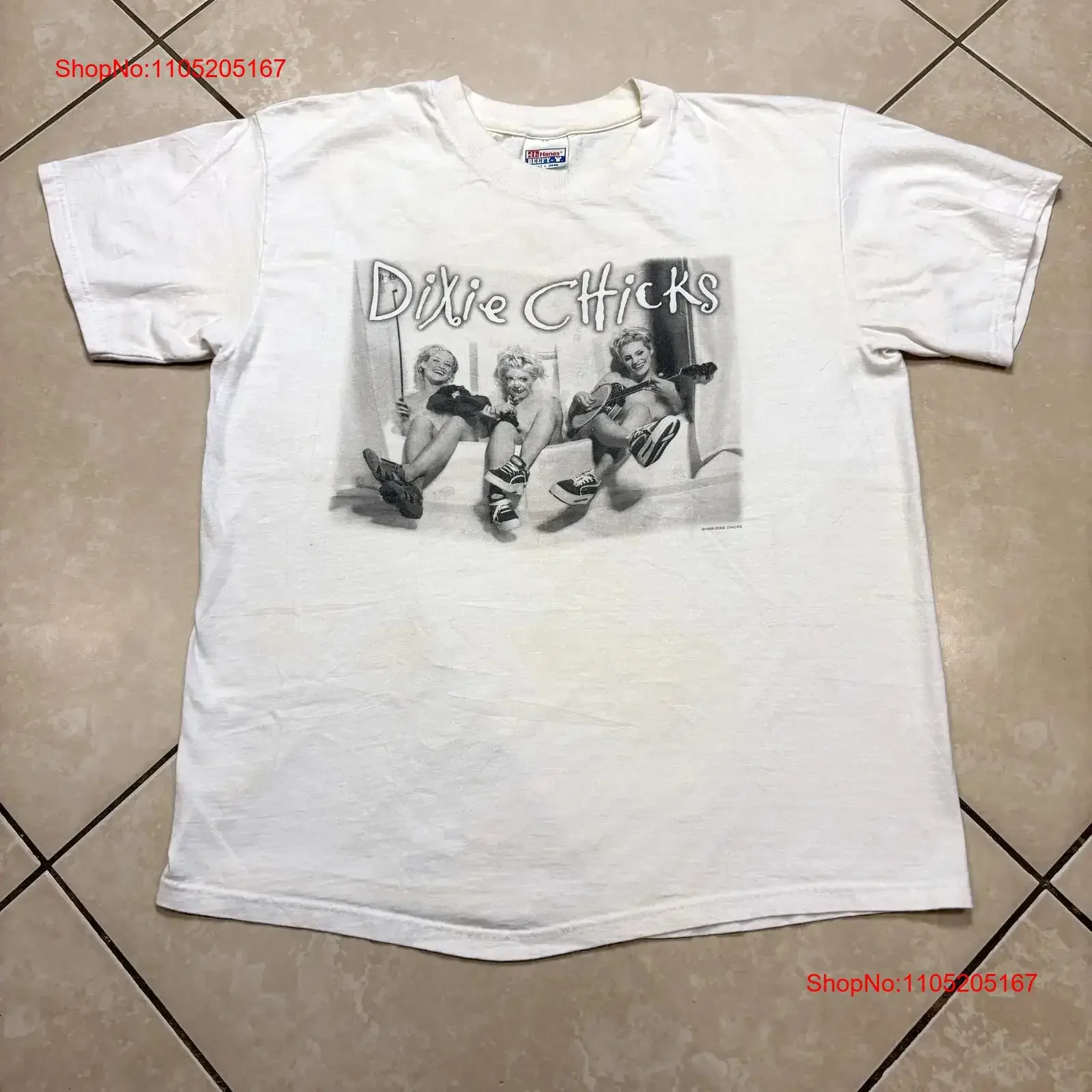 Vintage 1999 Dixie Chicks Rule T Shirt Mens Large White Country Band 90s VTG vintage Washed fashion Comfortable Soft graphic