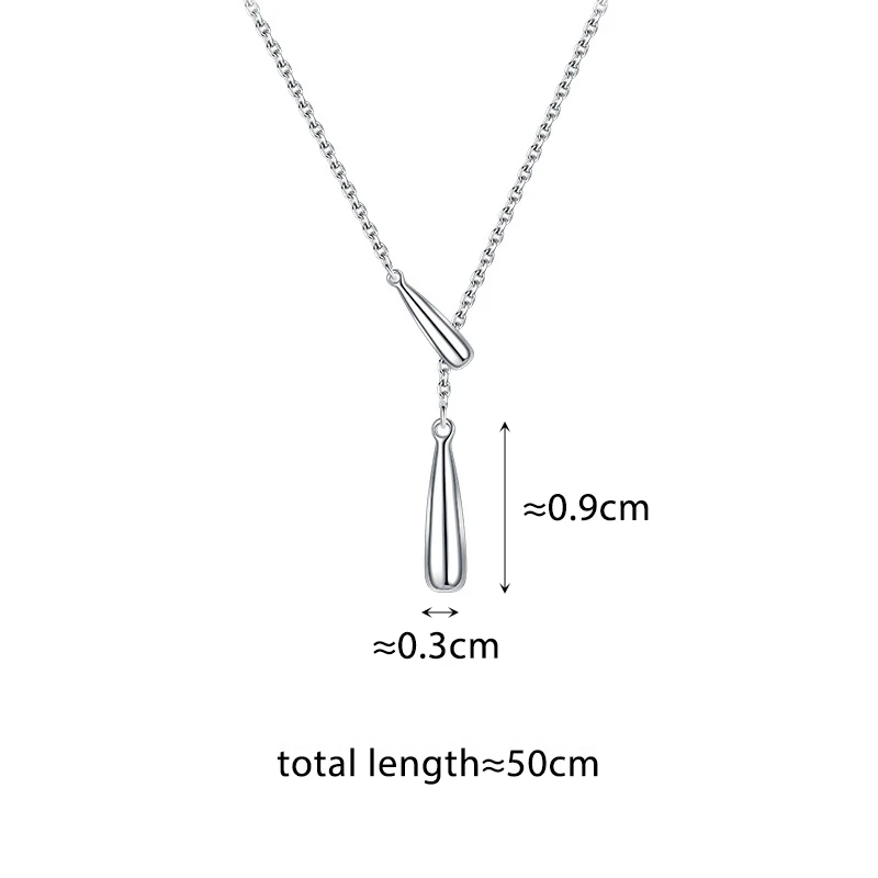 Silver Color Minimalist Geometric Pendant Necklaces for Fashion Women Fashion Jewelry Exquisite Party Accessories