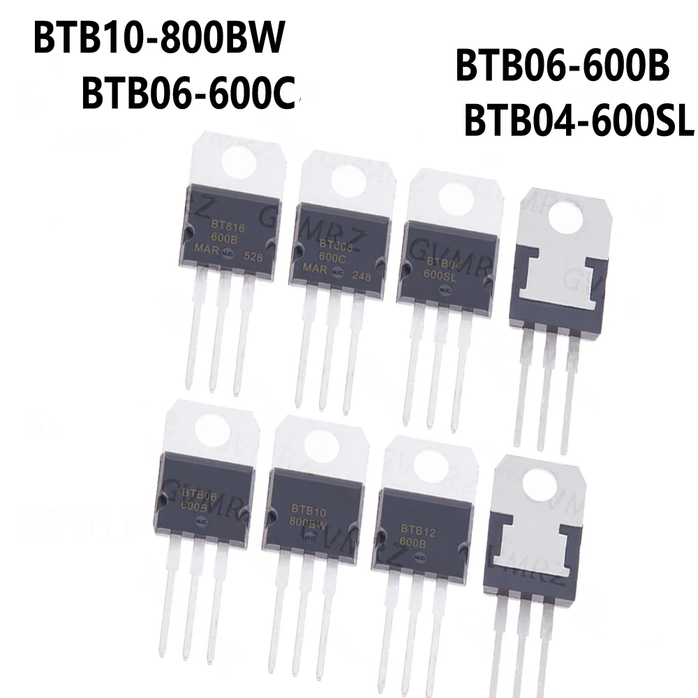 10PCS BTB16-600CW BTB16-800B BTB24-600B BTB04-600SL BTB06-600B BTB06-600C BTB10-800BW BTB12-600B BTB12-600C