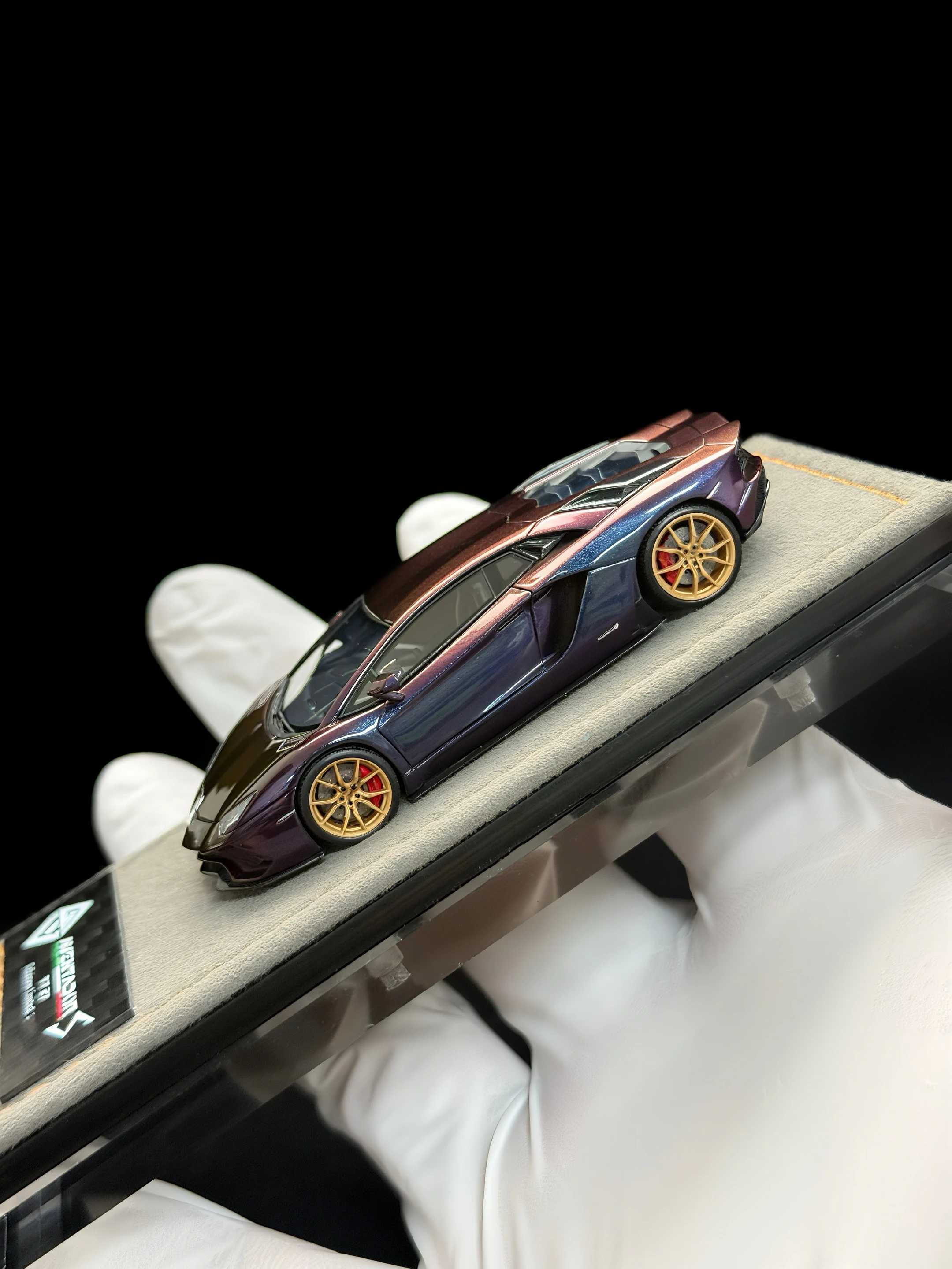 GW God Wealth 1:64 Aventador lp740 Chameleon Diecast Model Car Resin Edycja limitowana