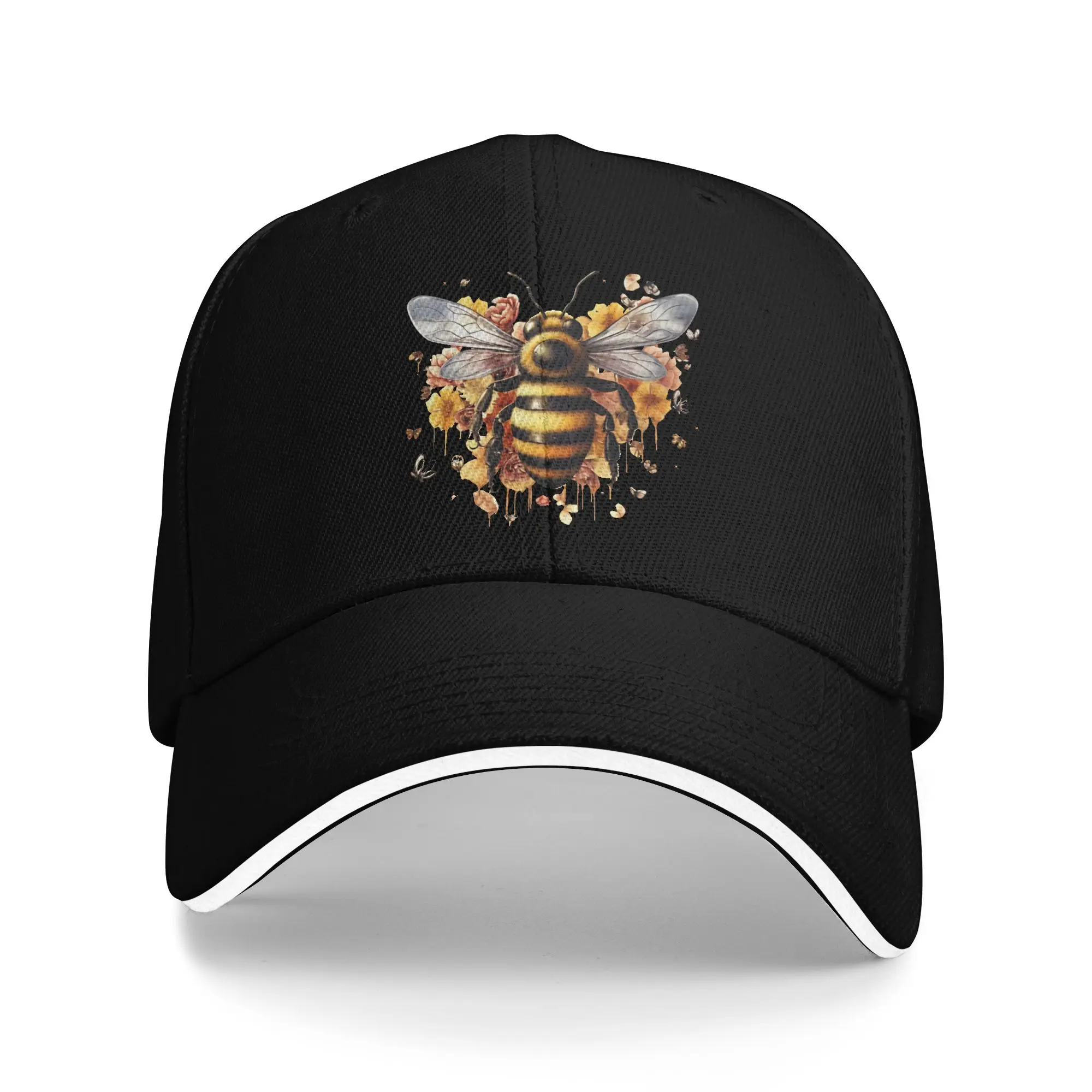 Save The Bees Baseball Cap  Casual Trucker Hat Spring Couple Women Running Hippie Snapback Cap