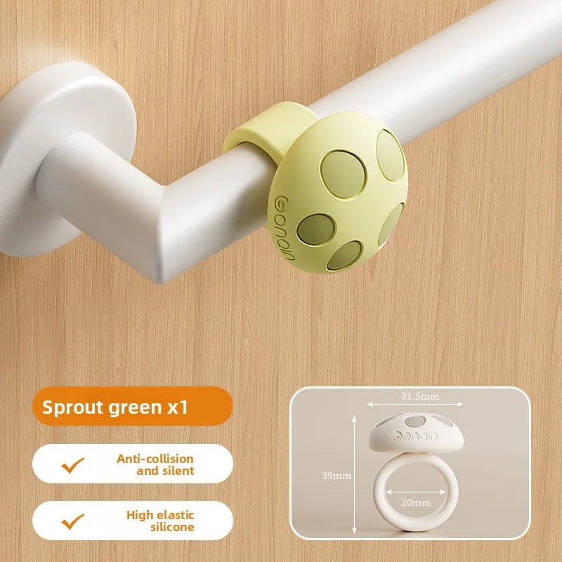 แผ่นกันกระแทกมือจับประตูซิลิโคน 3 ชิ้น ลดแรงกระแทก ป้องกันเสียงดัง ไม่ต้องเจาะ ป้องกันการชนกัน ป้องกันรอยขีดข่วน