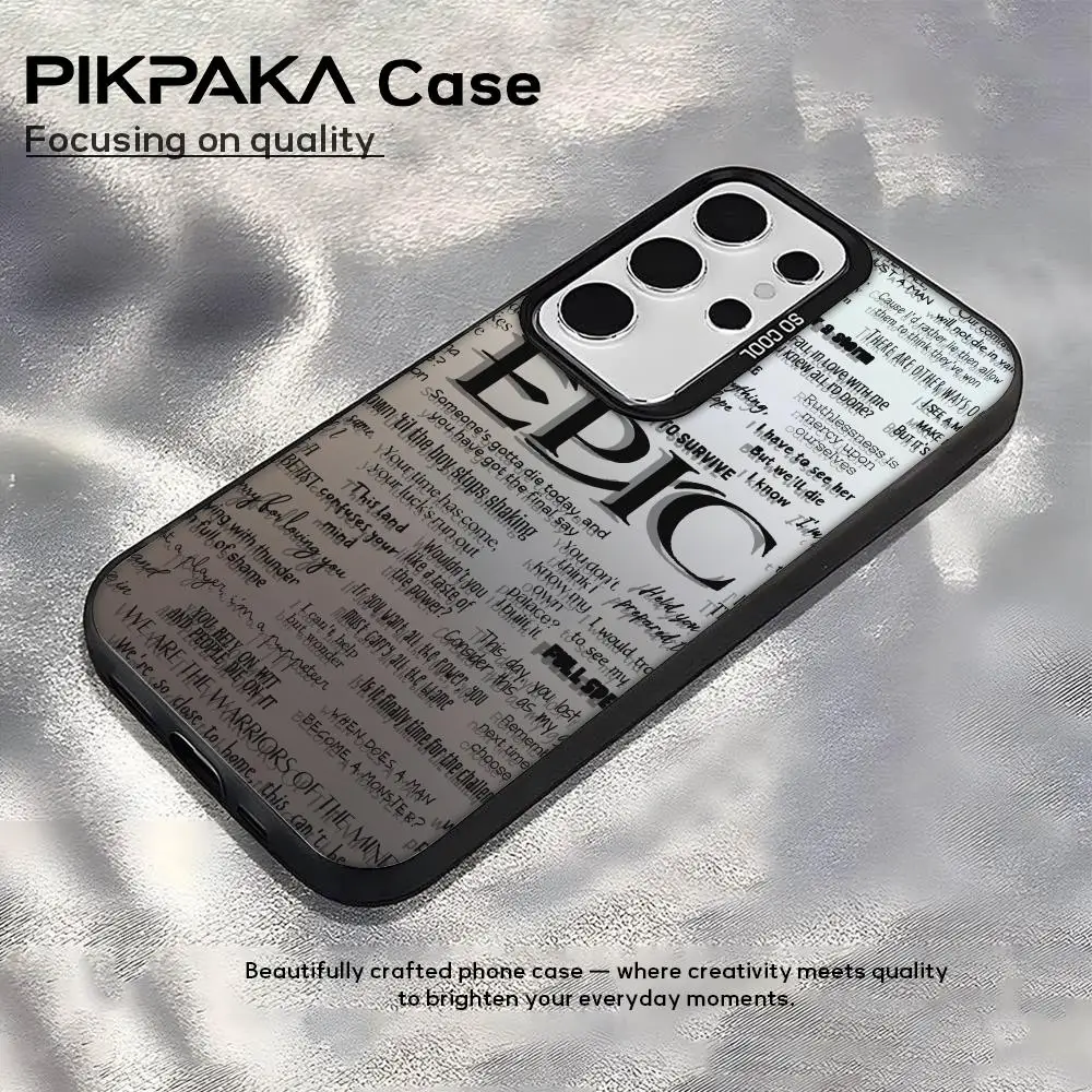 حافظة لهاتف سامسونج جالاكسي S25 Edge S24 S23 S22 S21 S20 Ultra Funda غطاء فضي من السيليكون PIKPAKA #1