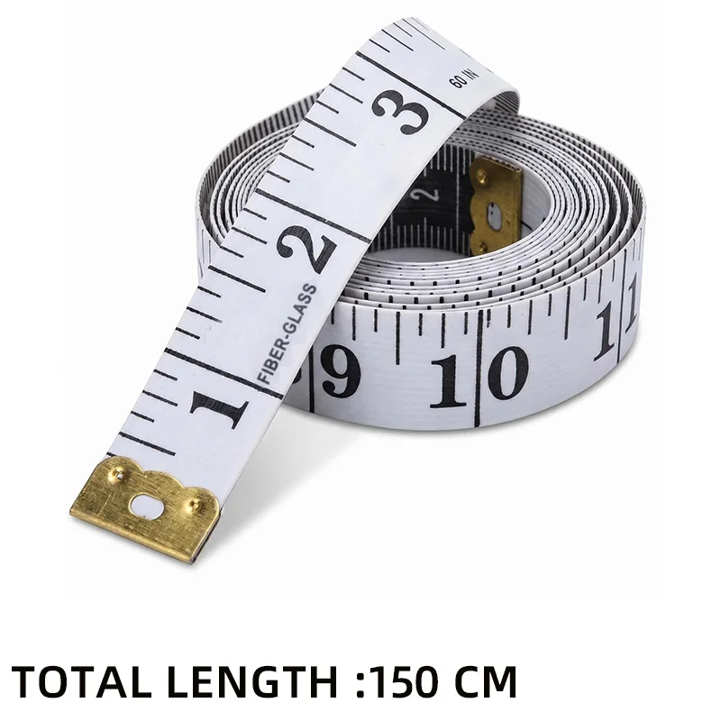 150cm / 60inch Body Measuring Tape, Sewing Tape, Tailor's Tape Measure, Centimeter Ruler, Sewing Ruler, Suitable for Tailors, Fabric, Body Measurement, and DIY Sewing Accessories
