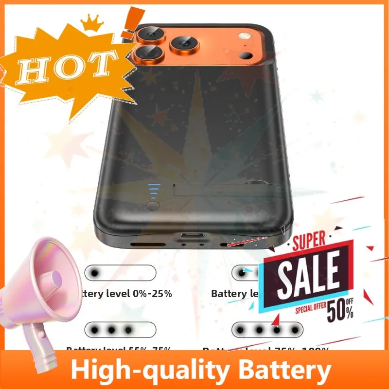SWZY New Portable Battery Charger Case for IPhone 17 Series External Battery Case Power Bank for 17/17Pro /17 Pro Max /17Air