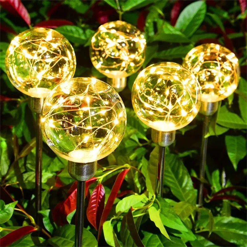 

LED Solar Colorful Warm Light Wishing Ball Suitable for Garden Lawn Courtyard Balcony Party Festival Decor Outdoor Lighting