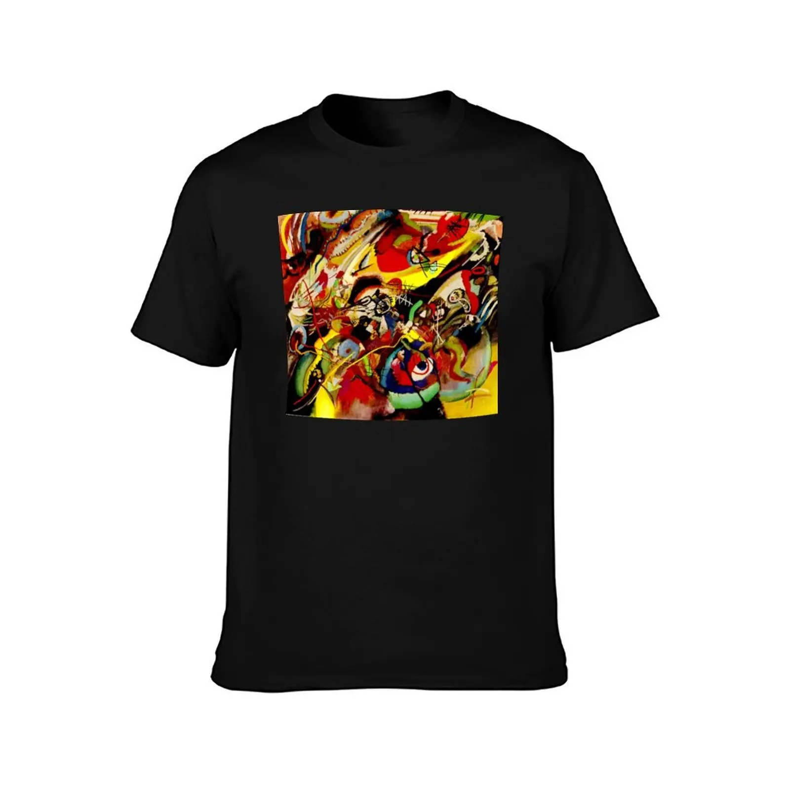 Study for Composition VII Wassily Kandinsky Abstract Art T-Shirt, Summer Casual Cotton Tee, Oversized Streetwear Tops