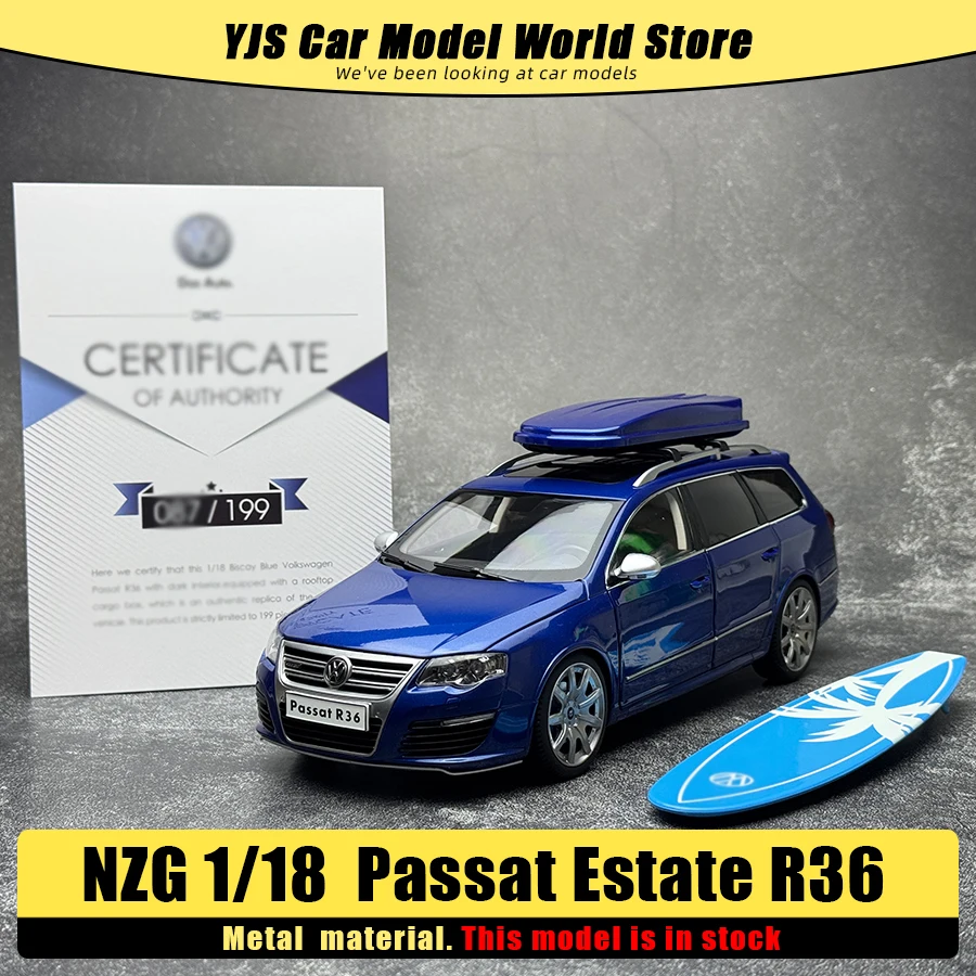 

Литая под давлением модель NZG, масштаб 1/18, Passat Estate R36, новый стиль, модель автомобиля, статическое украшение, праздничная подарочная коллекция