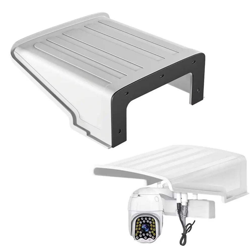 Durable Waterproof Camera Shade Cover Sun Protection Dust-proof Camera Protective Cover ABS Wall-Mount Camera Rainproof Cover