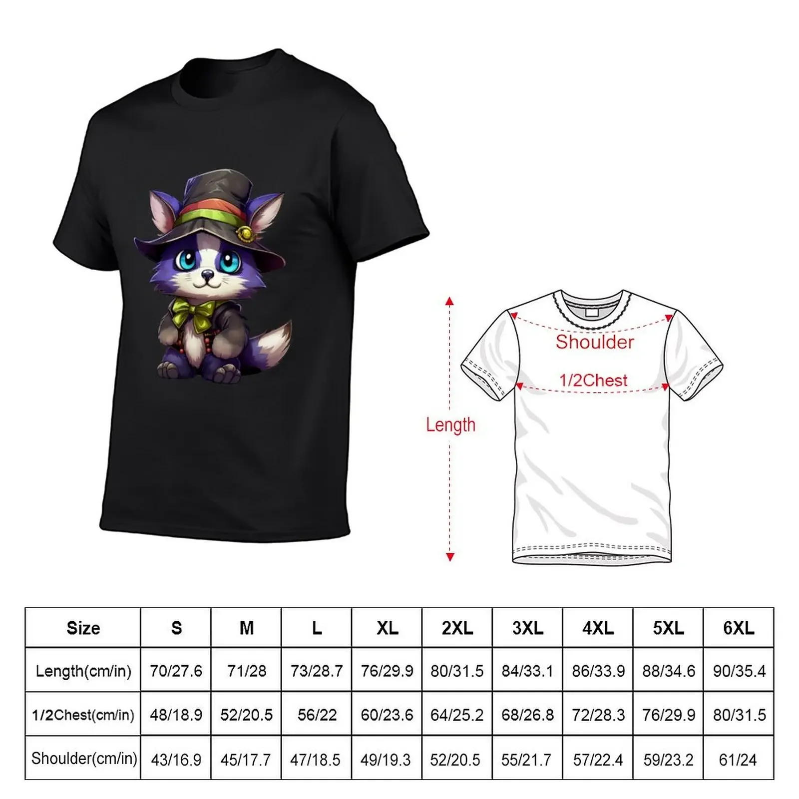 Kawaii Purple Cat Pirate T-Shirt hippie clothes anime Funny t-shirts anime tshirt cotton t shirt men