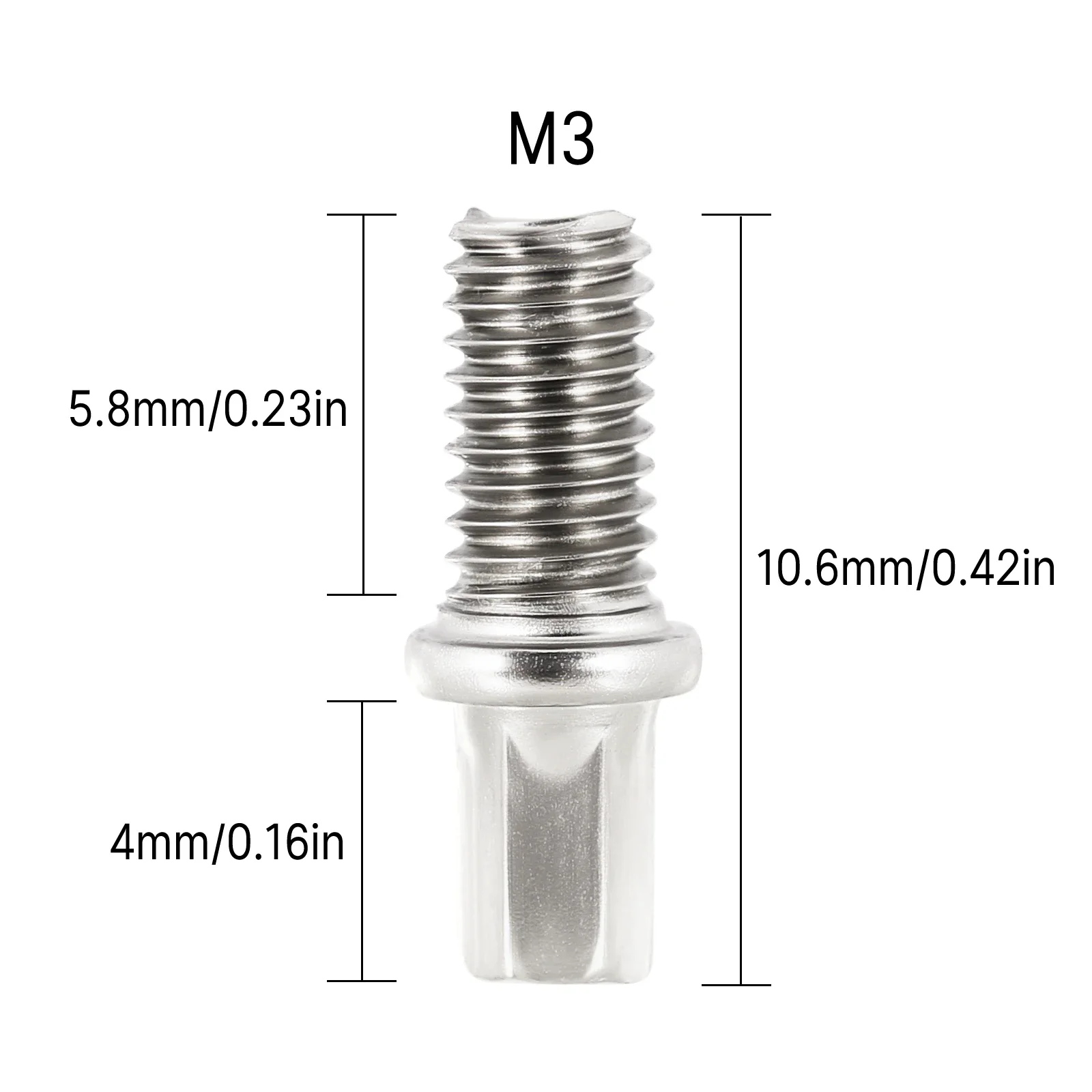 100Pcs M3*6MM Scale Stainless Hub Screw Kit for 1/10 RC Crawler Upgrade